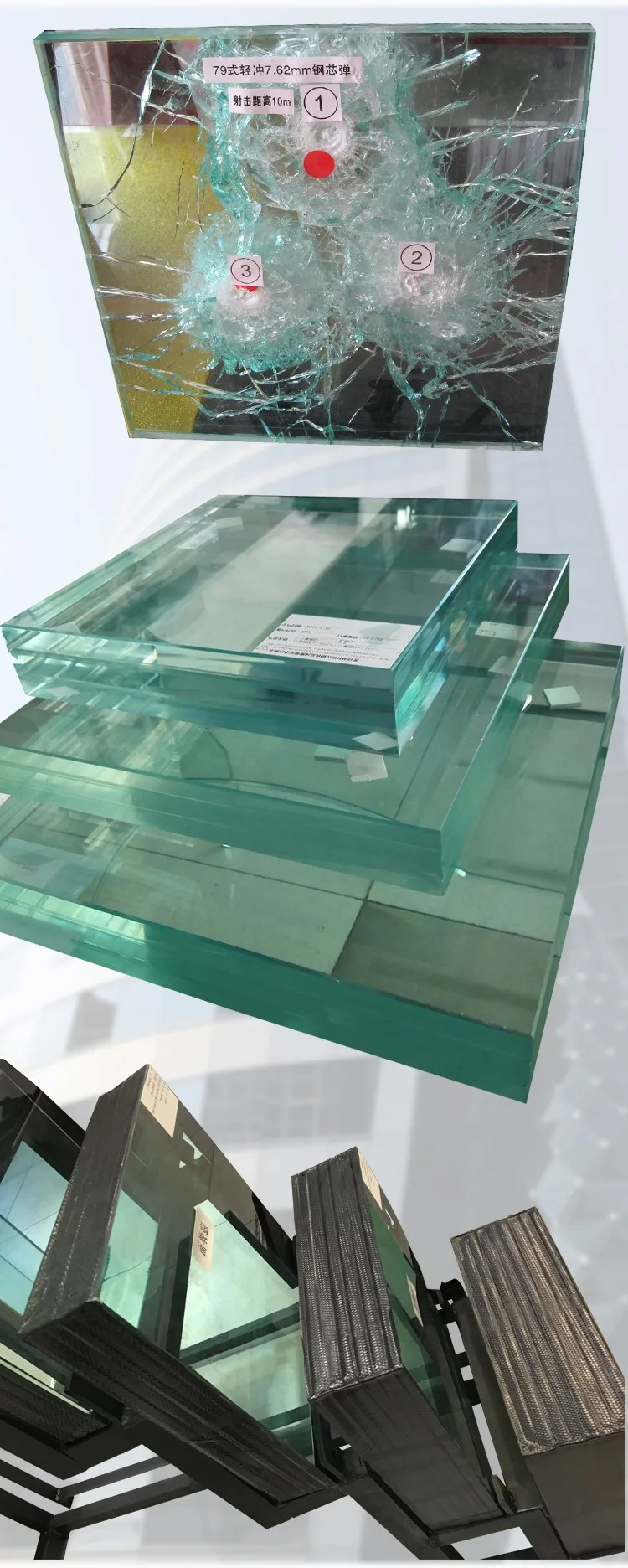 8mm 20mm Float Tempered Triple Laminated Glass Price Per M2 For