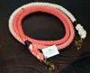 CORAL OMBRE ROPE DOG LEASH COTTON ROPE BRAIDED ROPE DOG LEASH