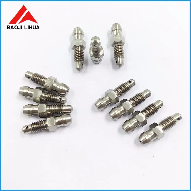 Gr5 Titanium Clutch Slave Cylinder Banjo Bolt with Bleeder Valve for motorcycle