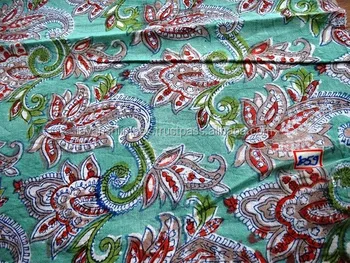 Jaipur Block Print Cotton Fabric Block Printed Fabric - Buy Sanganeri ...