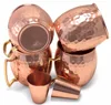 Moscow Mule 100% Copper Mugs-18 Oz Hammered Cup With Two Bonus 2 Ounce Copper Shot Glass