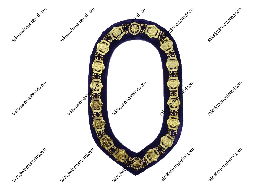 Masonic Compass and Square with oes Chain Collar kitchcutlery