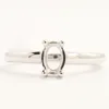 Oval 925 Sterling silver Ring Any Size Semi Mount Setting Wholesale Price