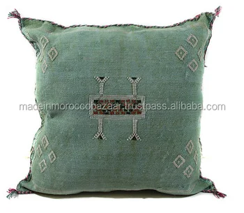 Pretty Handmade Cactus Silk Pillow Cover Buy Decorative Silk