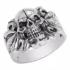 New Stylish and Attractive Silver Ring Jewelry, Skull Boner Biker Solid 925 Sterling Silver Rings, Wholesaler Low Price SHRI0347