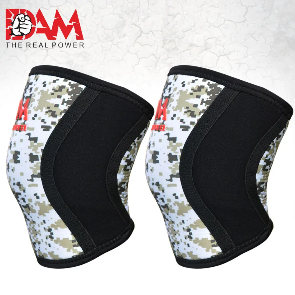 DAM Knee Sleeve Power lifting Weightlifting Patella Support Brace Protector gym 
