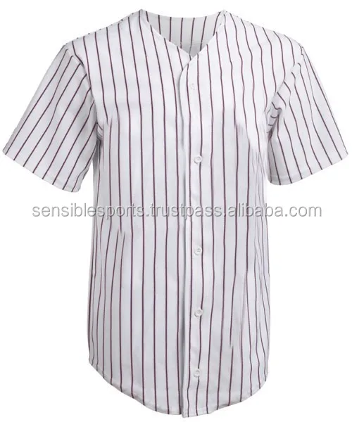 plain striped baseball jerseys