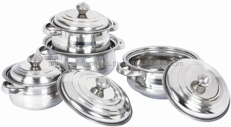 
Stainless Steel Food Graded Casseroles 