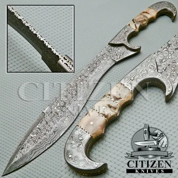 Citizen Knives,Beautiful Custom Hand Made Damascus Steel Hunting ...