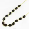 Spider web jasper gemstone 925 sterling silver 18k gold plated long chain necklace, natural gemstone wholesale jewelry