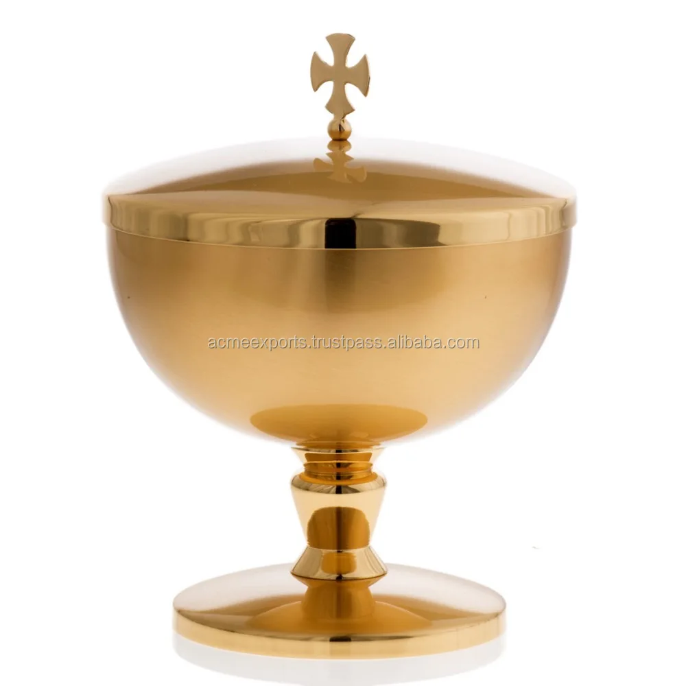 Ciboriumが付いている真鍮の金メッキチャリス Buy Religious Chalice Metal Chalice Church Chalice Product On Alibaba Com