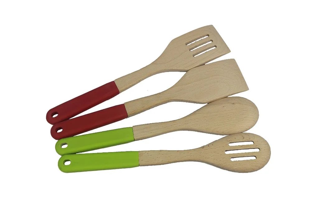 wooden cooking spoon set