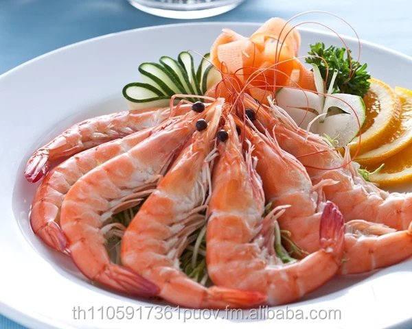 choso: frozen cooked head on shell on, vannamei white shrimp