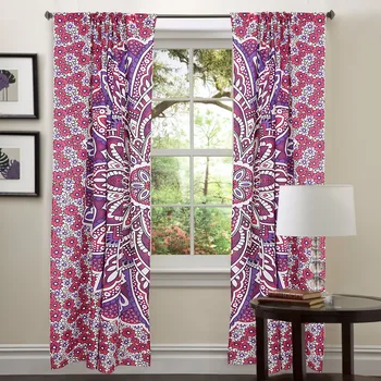 Tapestry Drapes Indian Mandala Curtains Window Treatment