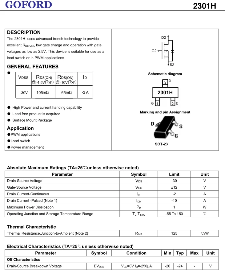 Smd transistor 2a