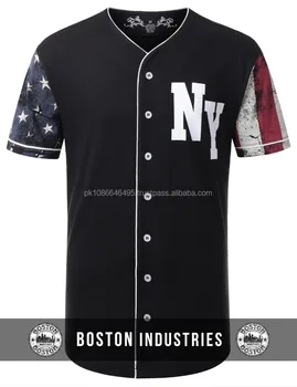 black ny baseball jersey