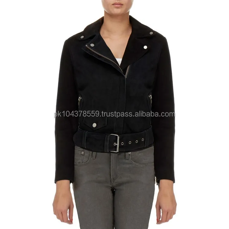 Pakistan Wholesale Fashion Suede Leather Pakistan Jacket For Women