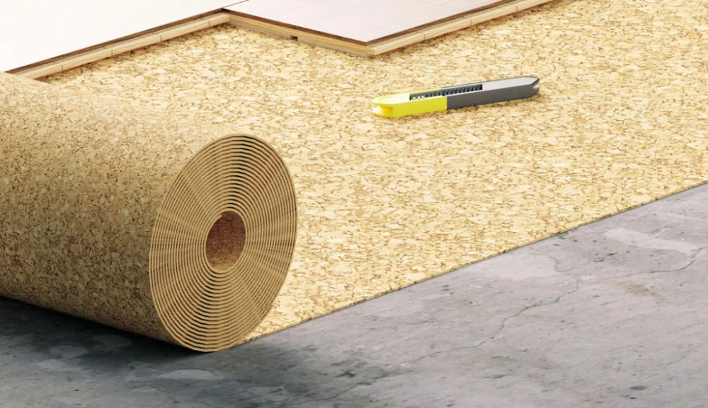 
Cork underlay in sheet or roll Sound Insulation Under Parquet 