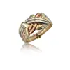 14K Solid Tri Color Gold Turkish 6 Band Puzzle Wedding Ring