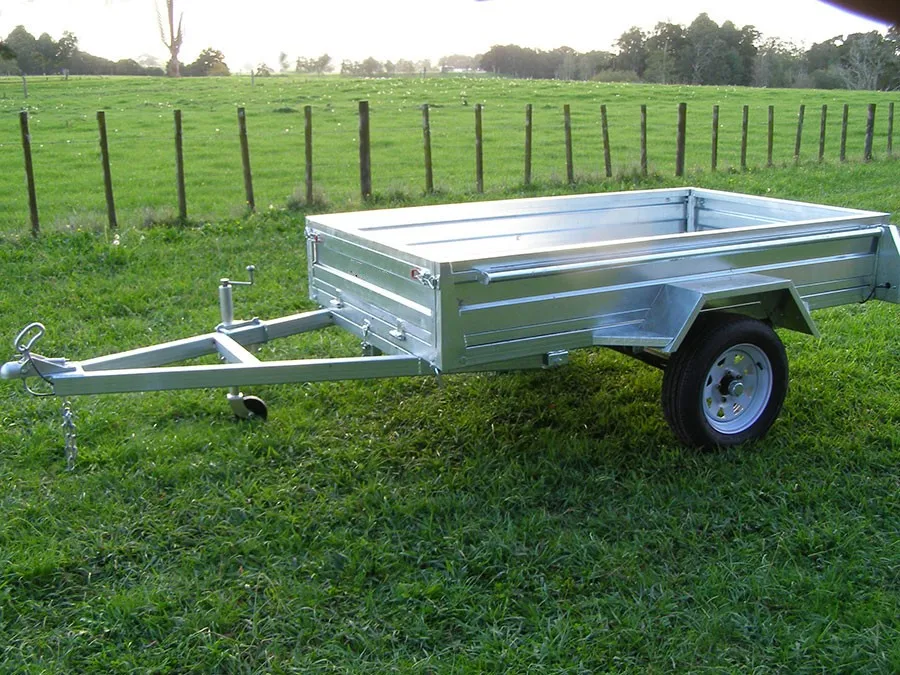 Used 7x4 Strong Box Utility Trailer Fully Welded Side Buy Utility