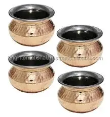 
Set of 3 Copper-Plated Stainless Steel Mixing Bowls 