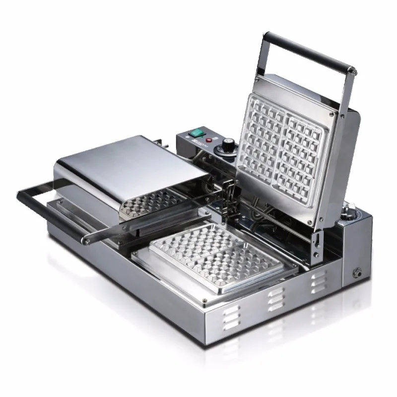 Industrial Waffle Maker Dual Plates For Belgium Waffle Buy Black