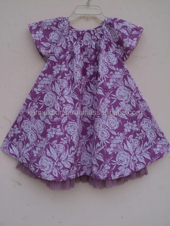 purple color dress for girl