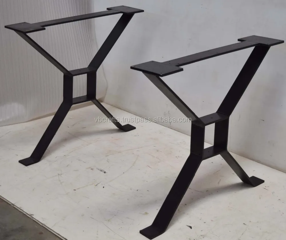 Wrought Iron Design X Legs Table Wrought Iron Design X Legs