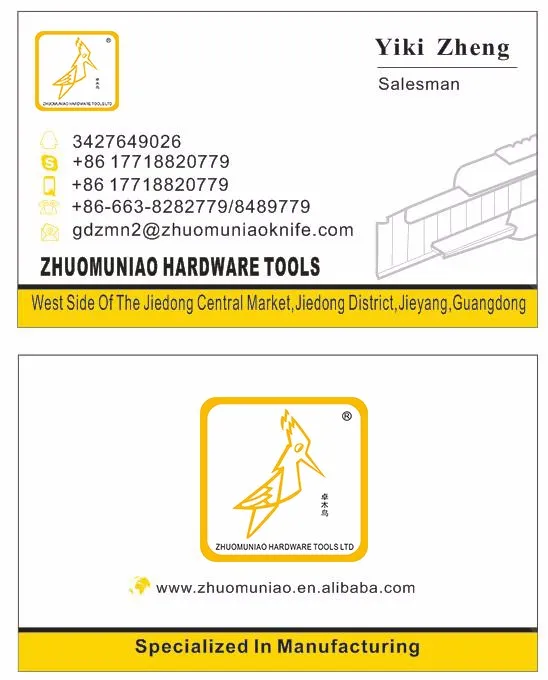 2017 Safety Paper Cutter Knife With Auto Loading Spare Blades