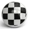Ceramic Knob Black & White Square