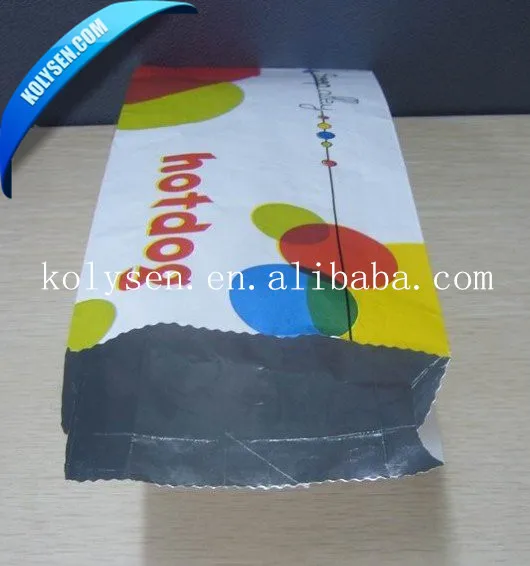 custom paper bag for burger for deli food