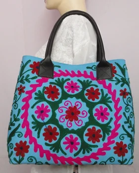 Suzani Embroidery Designer Tote Beach Bag Wedding Hand Tote Bag Ikat Shopper Bag Buy Woman Hand Bag 2016 Designer Product On Alibaba Com