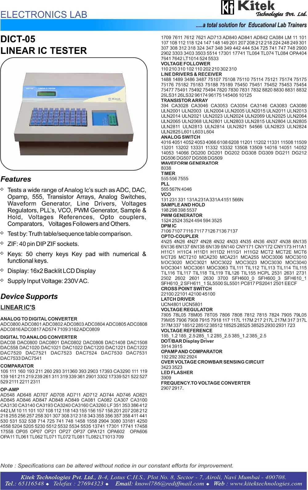 Dijital Ic Tester / Analog Ic Tester/doğrusal Ic Tester Buy Ic Test