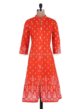 red colour kurtis