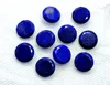 Match Pair 100%Natural Lapis Lazuli Faceted Cabochon Gemstone Round Shape 10 Pcs 18mm .Approx Good Quality