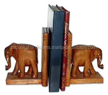 Bookends Wooden Elephant Bookends Decorative Bookends Buy