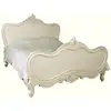 French Antique Painted Rococo Style Bed