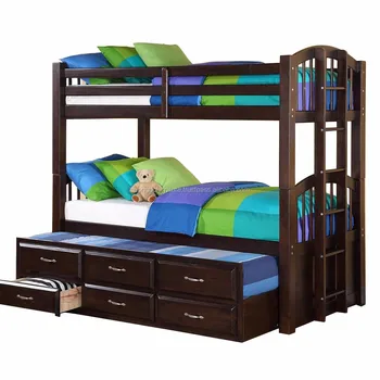 Single Bunk Bed With Trundle Buy Kids Bunk Bed Wood Bunk Bed Bunk Bed With Trundle Product On Alibaba Com