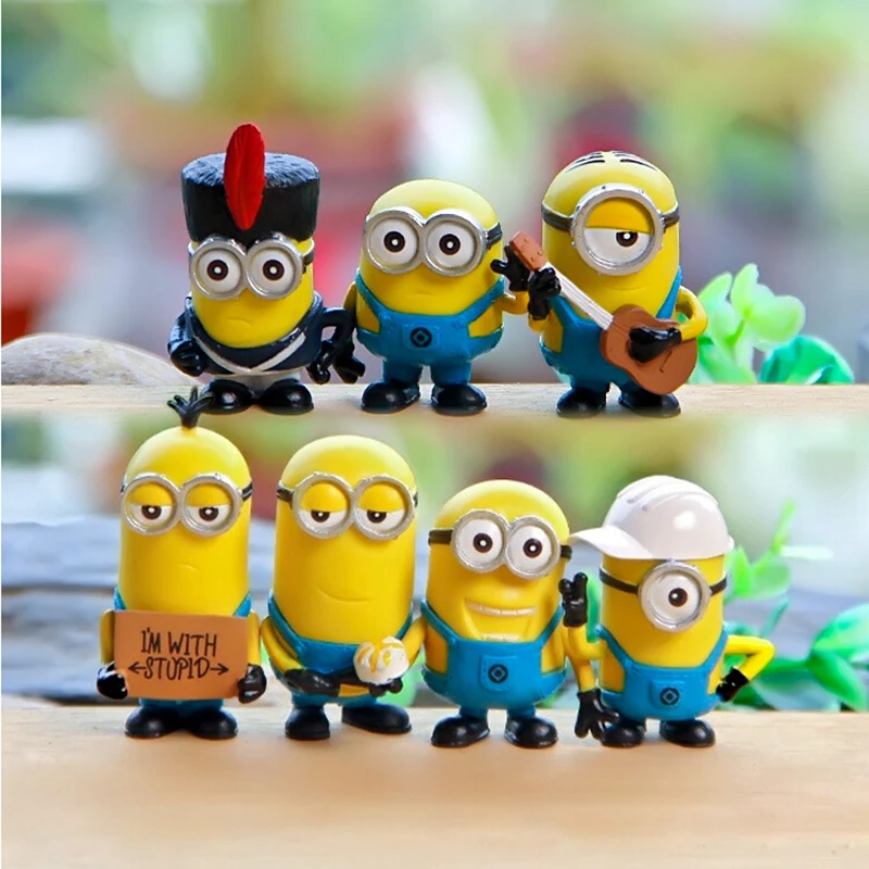 Free Shipping New Minions Toys Minion Figure Toy Ornament Despicable Me Doll Minion Decoration Hand done