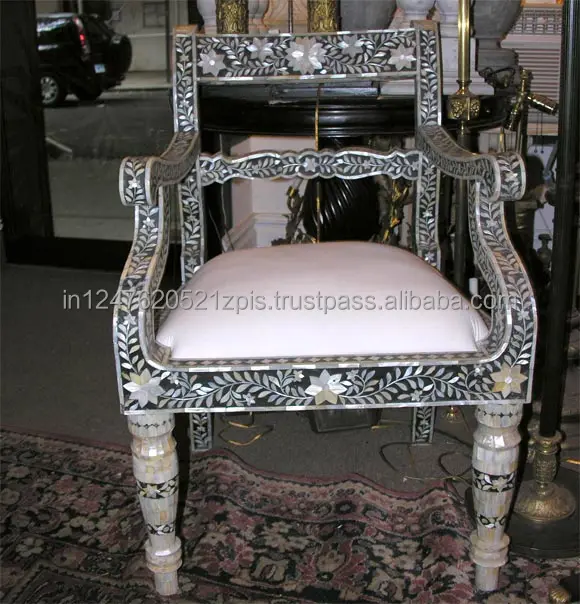Mother Of Pearl Inlay Royal Armchair Buy King Chair Mother Of