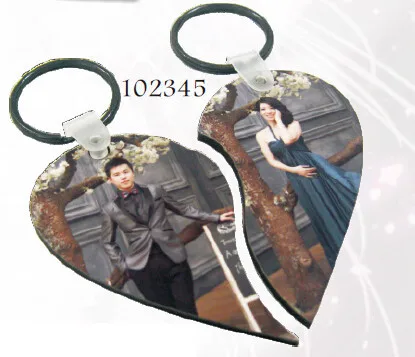 
Promotion Sublimation Blank Personalized Wood Lovers Keychain Keyring Keytag 