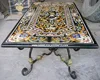 Black Dining Table Top With Inlaid Work