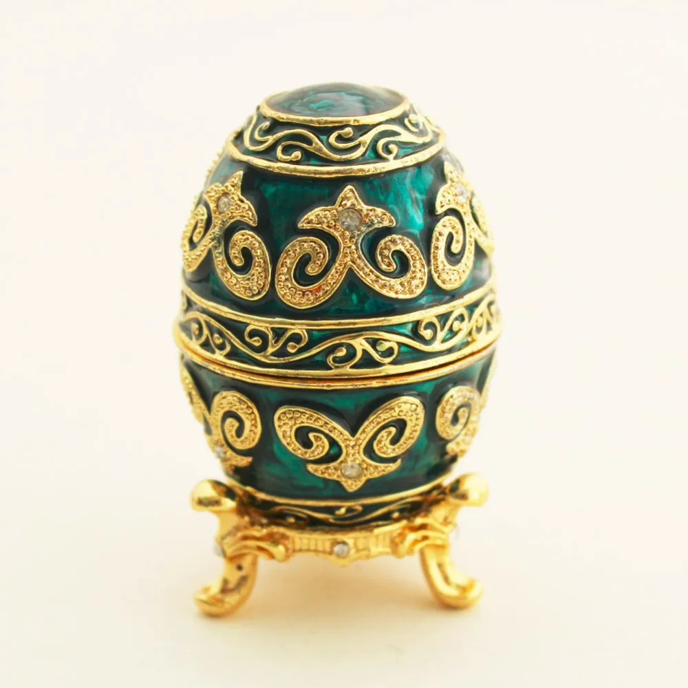Faberge Egg Style Decorated Standing Box With Crystals Buy Decorated