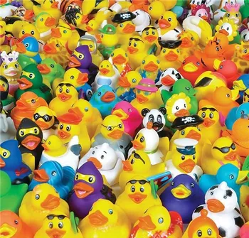 100 rubber ducks