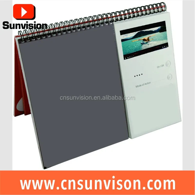 4.3 inch 5 inch 7 inch screen  digital booklet calendar tft lcd video brochure card 5 