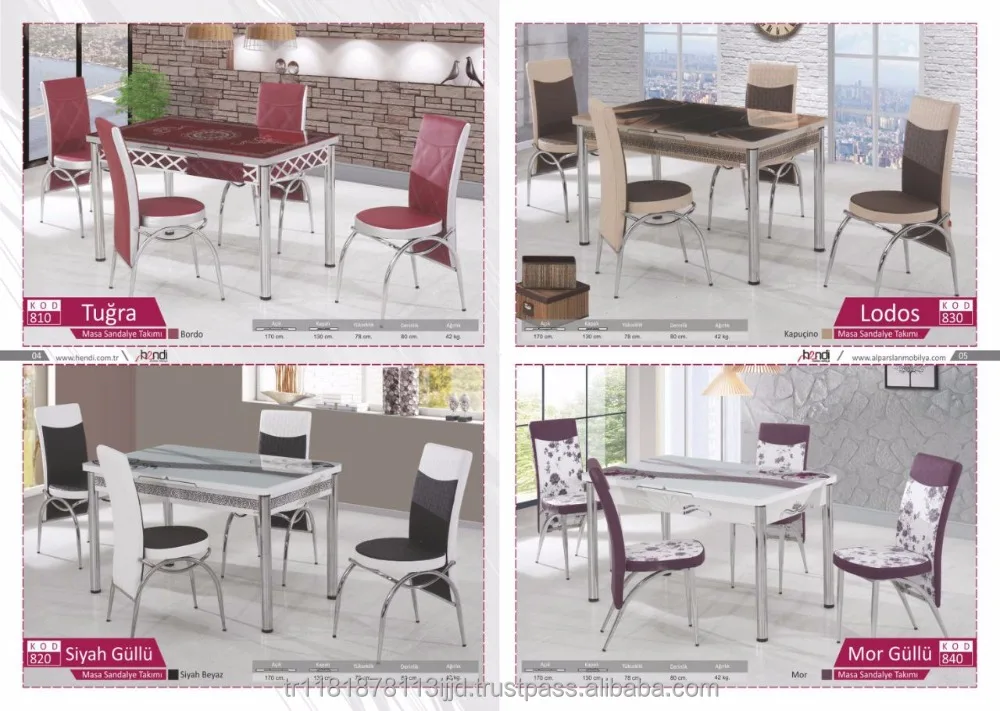 
Extended table + chairs set economic price hot sales saving place smart furniture 