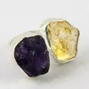 Reality Of Life !! Amethyst_Citrine 925 Sterling Silver Ring, Silver Jewelry Manufacturer, Unique Silver Jewelry