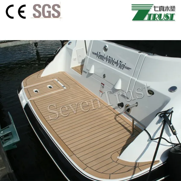 Synthetic Teak Decking In Teak Color And Used Pvc Synthetic Teak