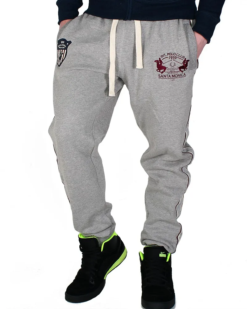 mens designer grey joggers