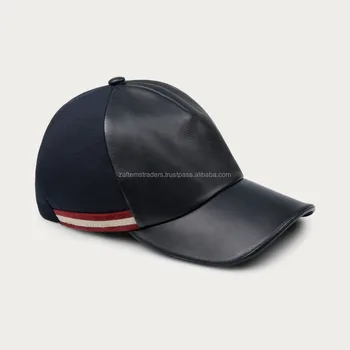 leather military cap